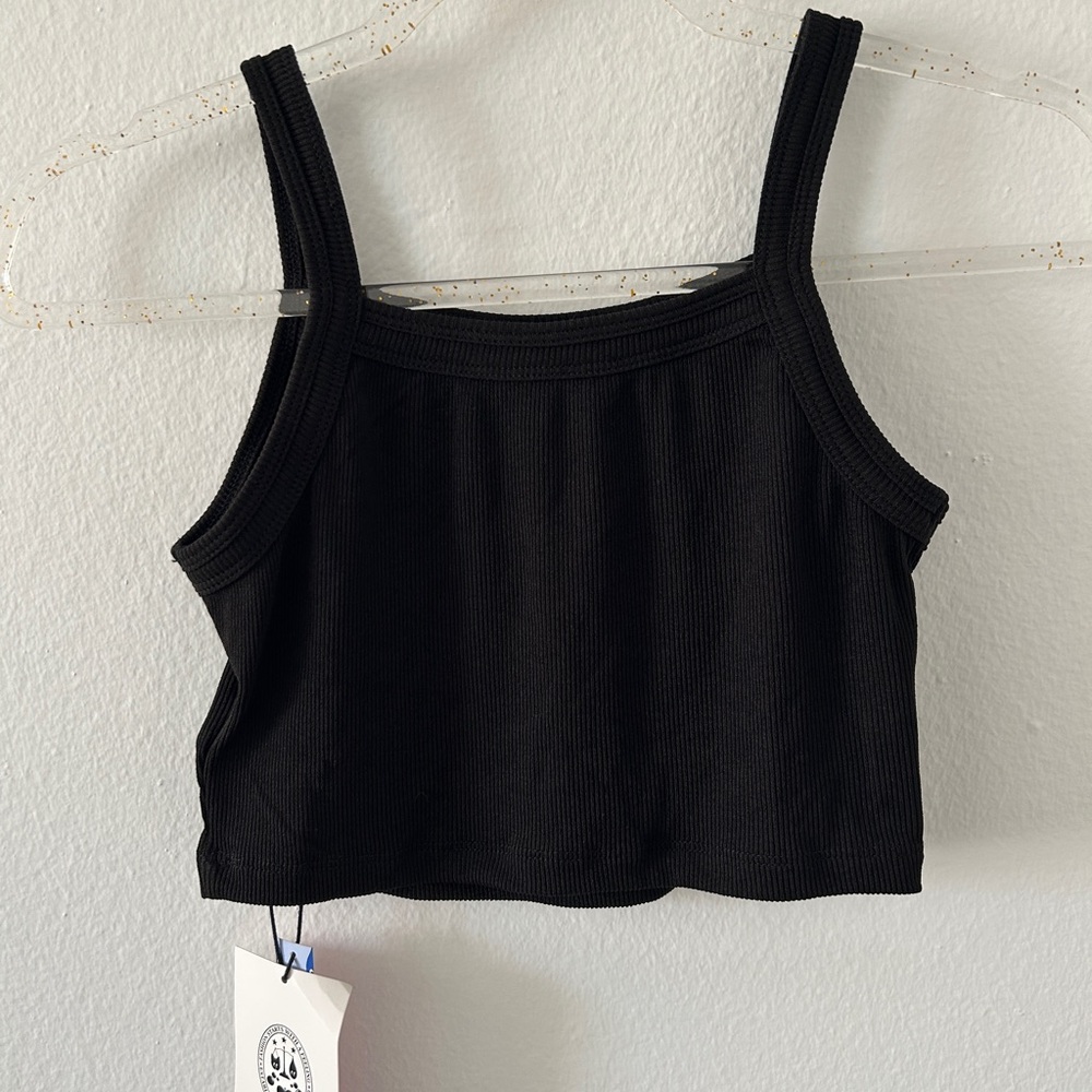Black Ribbed Shirt